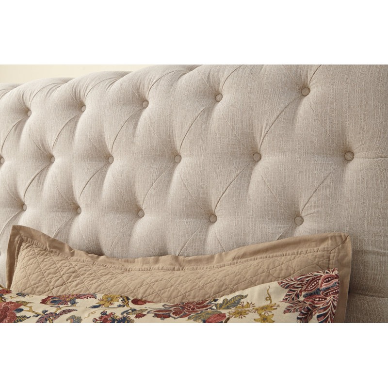 Ballwin upholstered sleigh bed king discount
